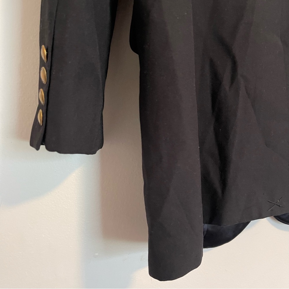 Saint Laurent Blazer Tuxedo lapel Black Jacket with Gold Buttons 40 - Picture 8 of 15